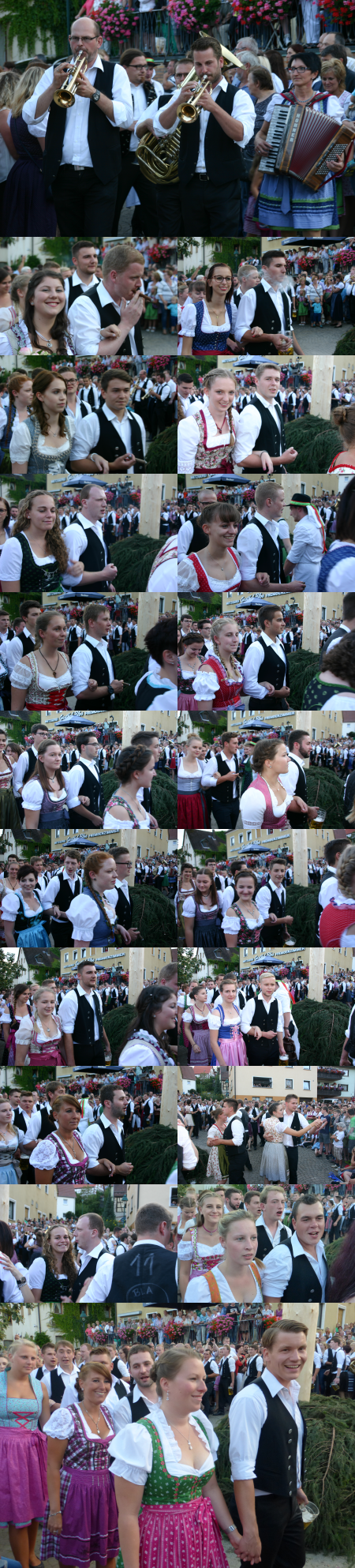 Austanzen des Kirchweihbaums